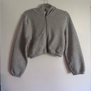 Gray Zip-Up Hoodie by Offline